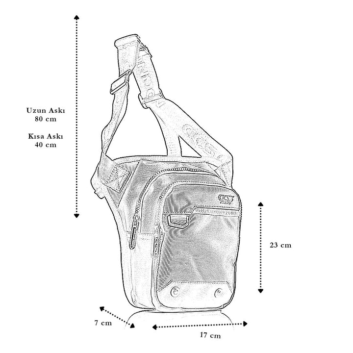 İlda Motorcu Bel ve Bacak Çantası
