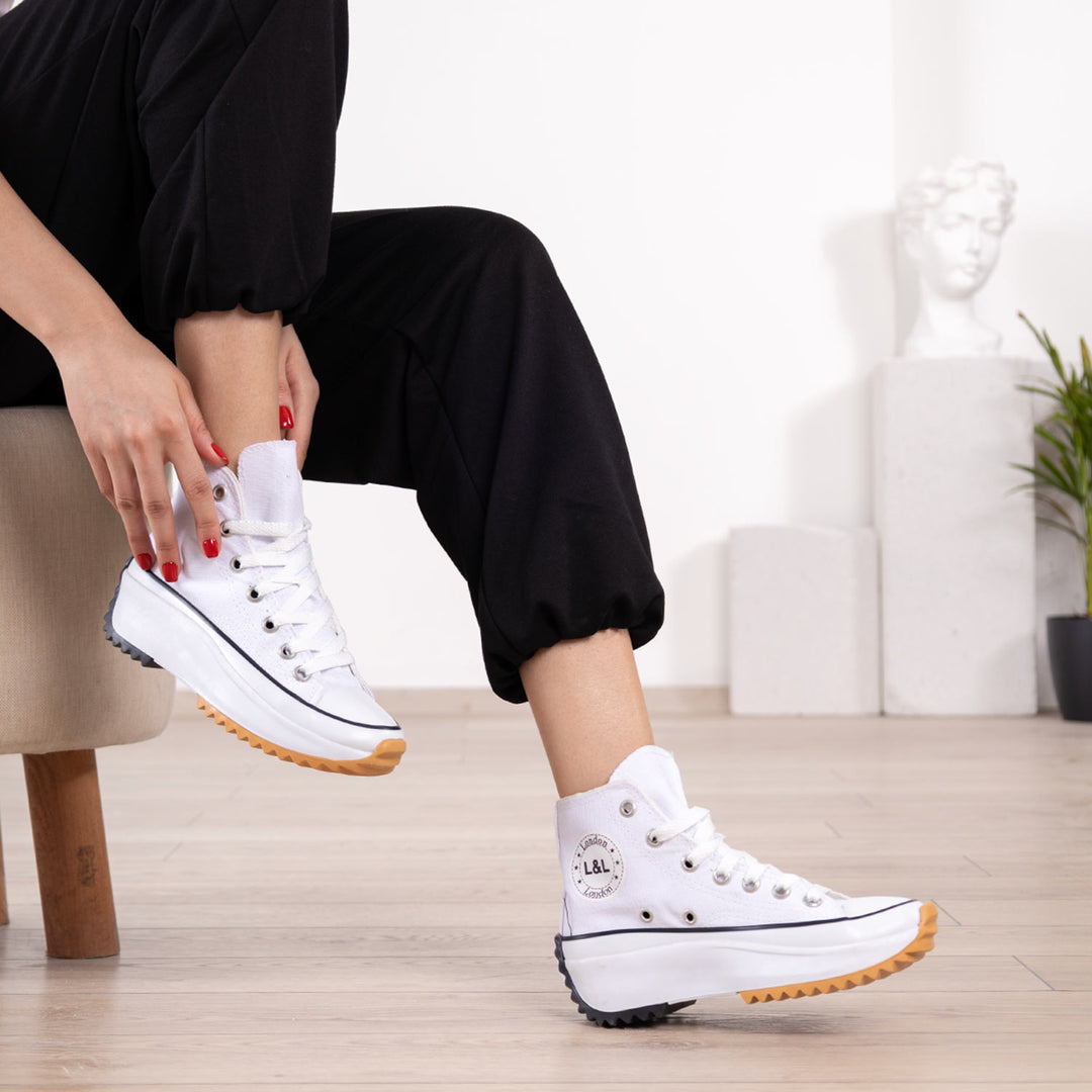 Koralayn Beyaz Kadın Spor Ayakkabı