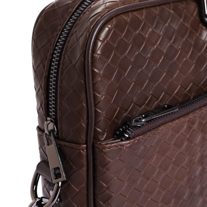 Exclusive Series Ayarlanabilir Askı Çok Bölmeli Gözlü Elita Örgü Unisex Notebook ve Evrak Çantası