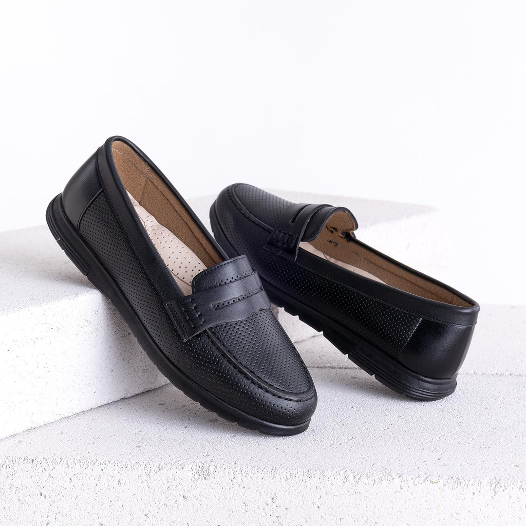 Thom Siyah Kadın Loafer Ayakkabı