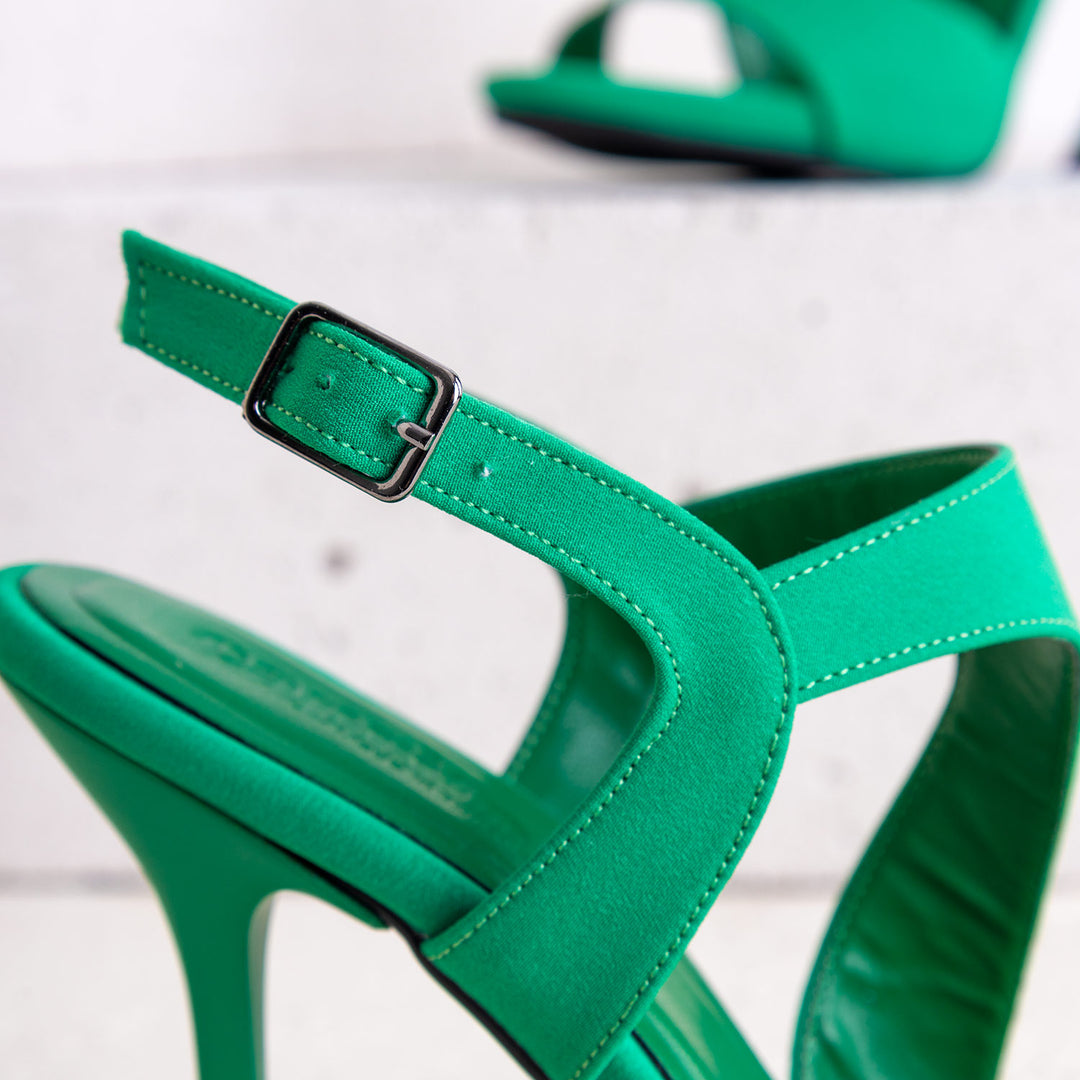 Sesilya Yeşil Topuklu Ayakkabı