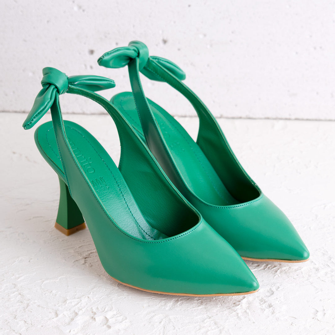 Judi Yeşil Kadın Topuklu Ayakkabı