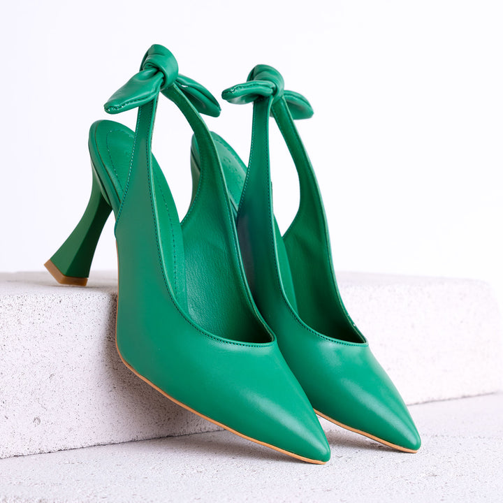 Judi Yeşil Kadın Topuklu Ayakkabı