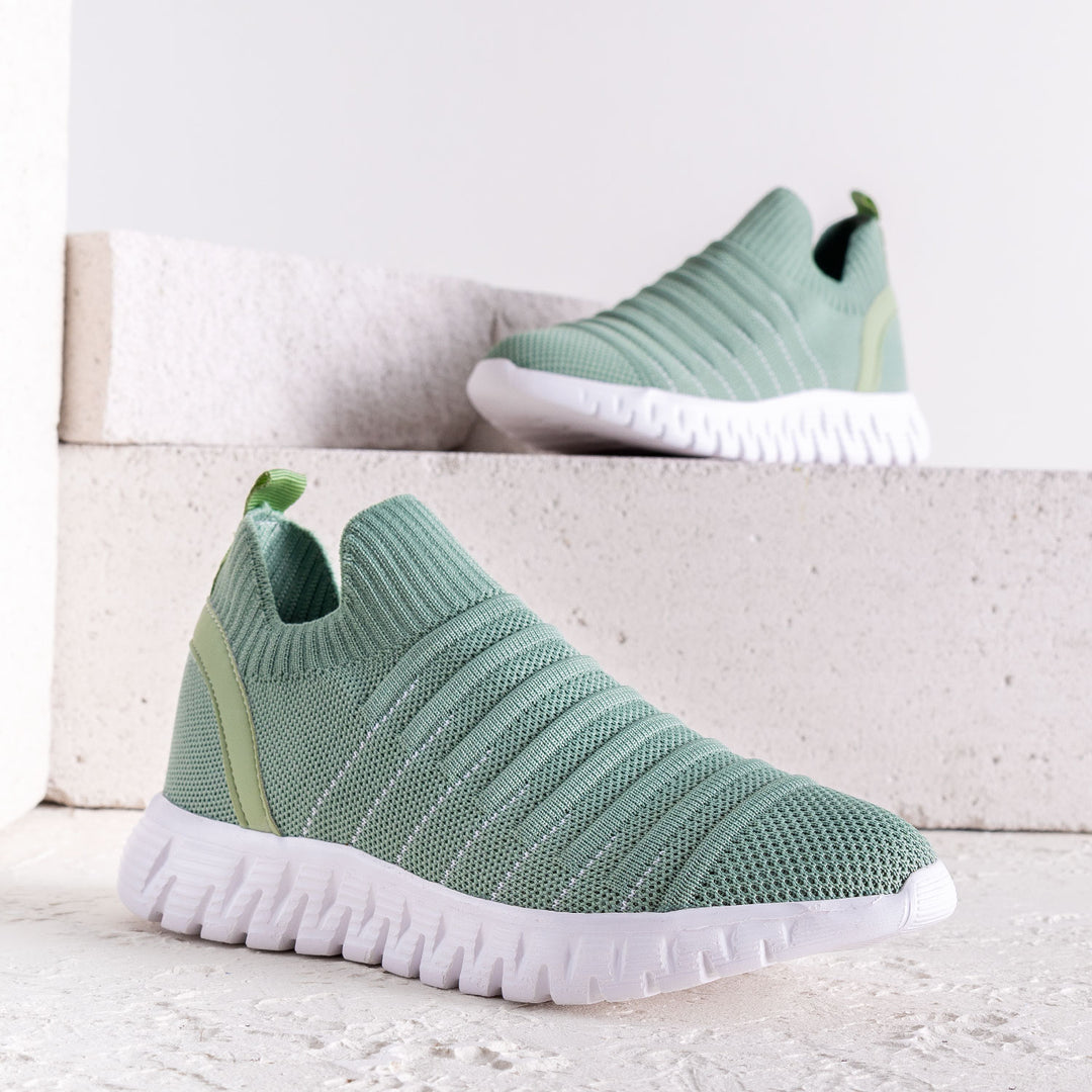 Favli Mint Triko Kadın Spor Ayakkabı